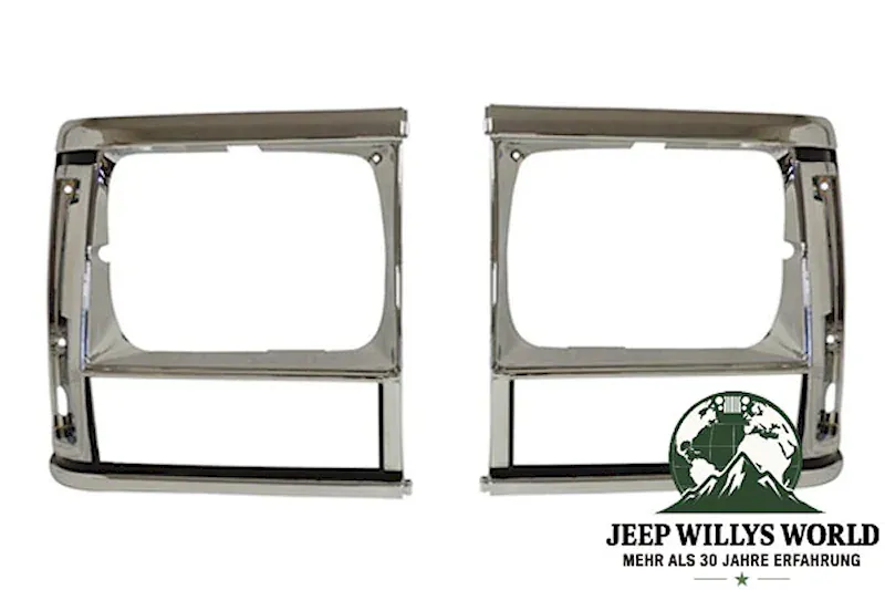 Scheinwerferrahmen Paar Chrom Jeep Cherokee 91-96
