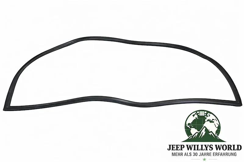 Hardtop Heckscheiben Glas Dichtung Jeep CJ7, CJ8, 76-86, Produktbild.