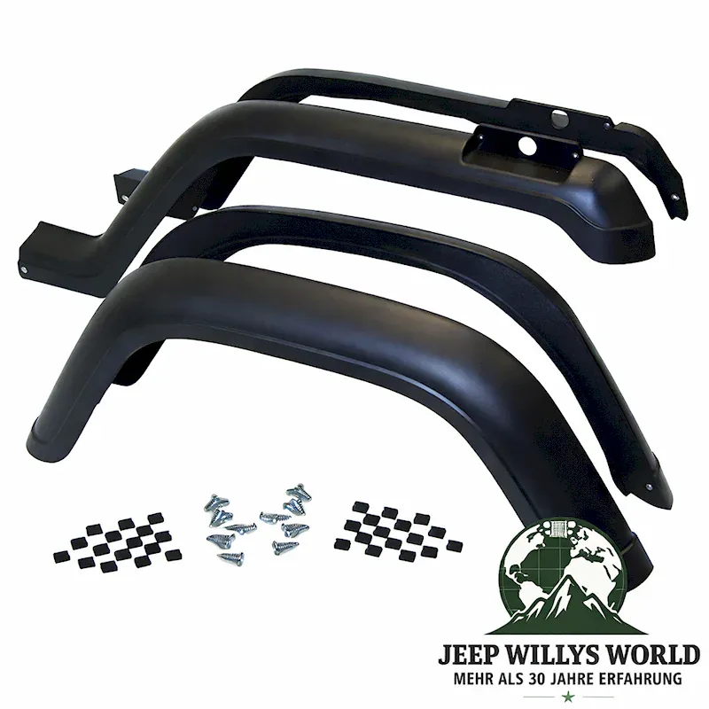 Fender Flare Kit 4 pieces Jeep Wrangler 87-95