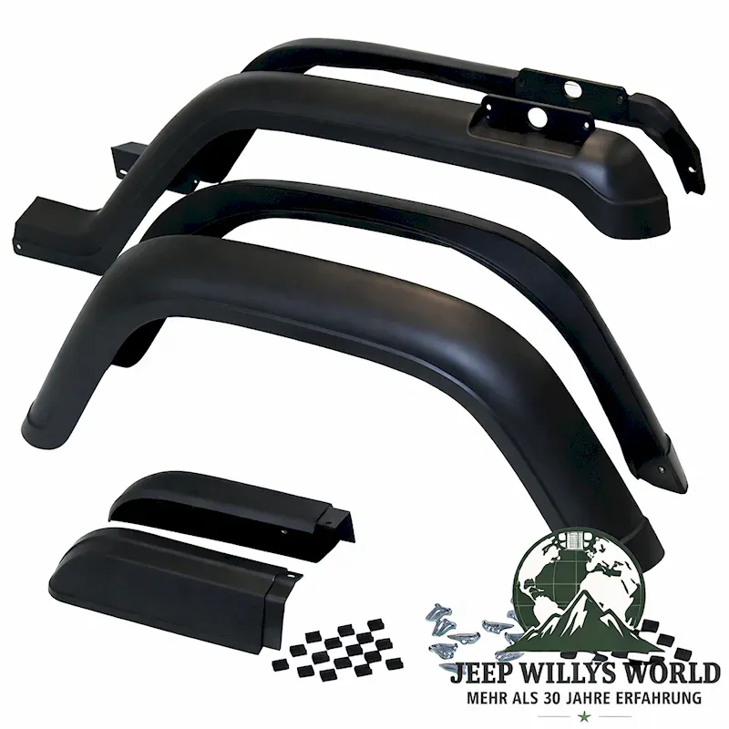 Fender Flare Kit 6 pieces Jeep Wrangler 87-95