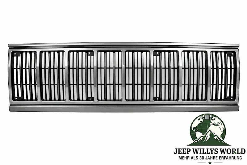 Frontgrill Kühlergrill Blende Silber Jeep Cherokee 91-93