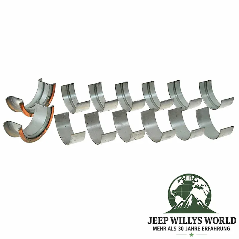 Main Bearing Set Oversize 0.020" 6 Cyl. Jeep CJ + Wrangler + Cherokee 70-90
