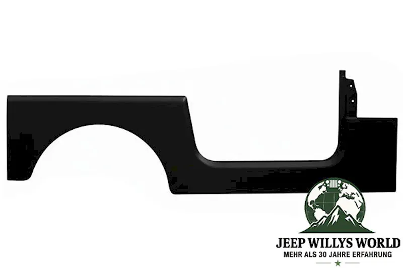 right side body panel, primed black. Jeep CJ7 Wrangler YJ (1976-1995)