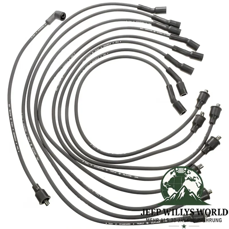 Zündkabel Satz für 5,0L, 5,9L & 6,6L V8 Motor. Jeep SJ / J Serie / CJ5 / CJ7 / CJ8 / C104 Commando (1971-1991).