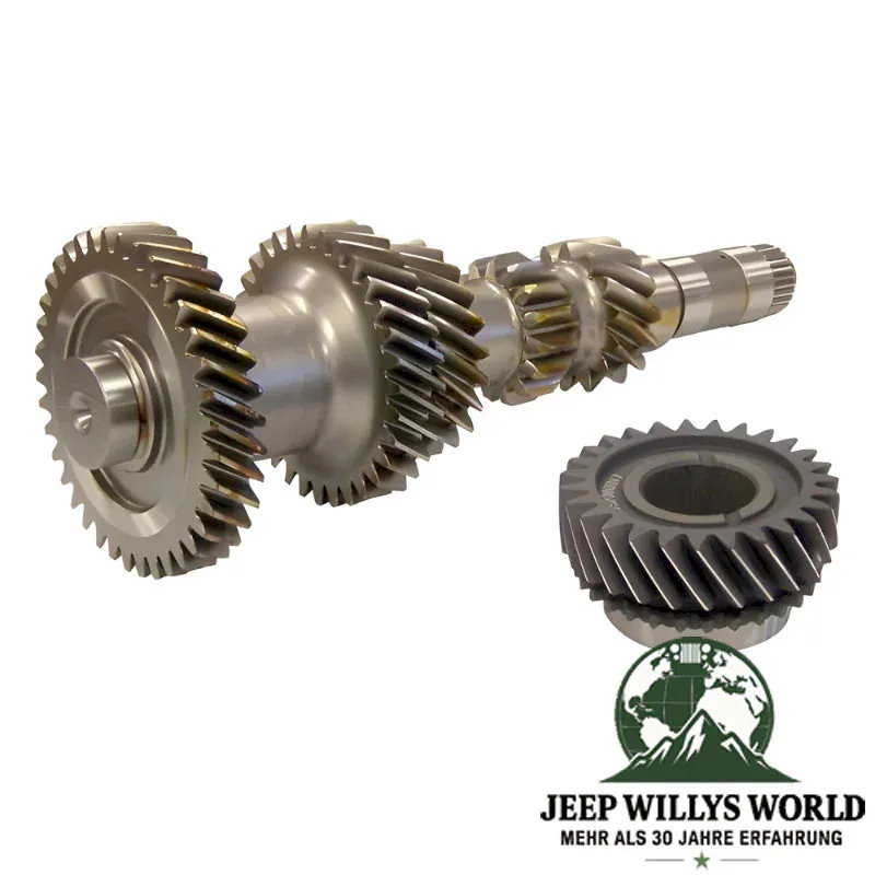 Crow Cluster Gear with 37-32-23-15-14-26 Teeth and Third (3rd) Gear with 27 Teeth for T5 Transmission. Jeep CJ5 / CJ7 / CJ8 / Cherokee XJ (1982-1986)