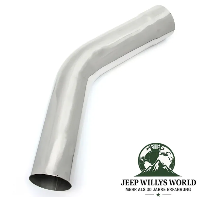 Auspuff Rohrbogen Universal Edelstahl 45° Ø 57mm / 2,25" Jeep