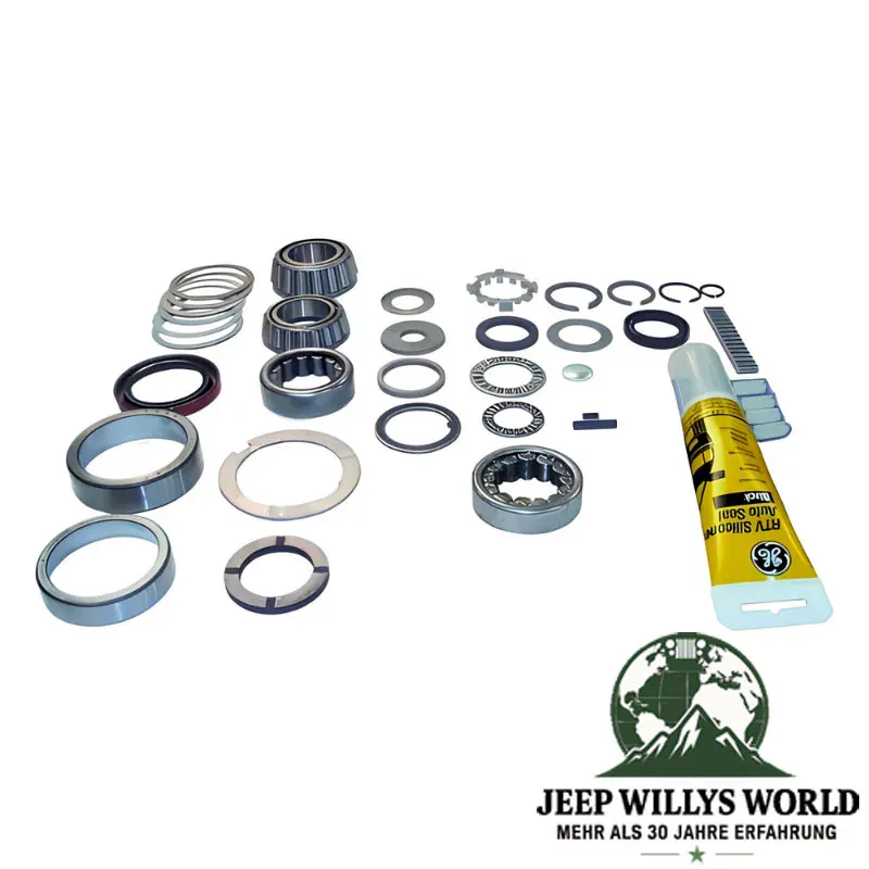 Transmission Overhaul Repair Kit incl. Bearings, Small Parts Kit, Seals, Fork Inserts and RTV for T5 Transmission. Jeep SJ / J Series / CJ5 / CJ7 / CJ8 / Cherokee XJ (1982-1986).