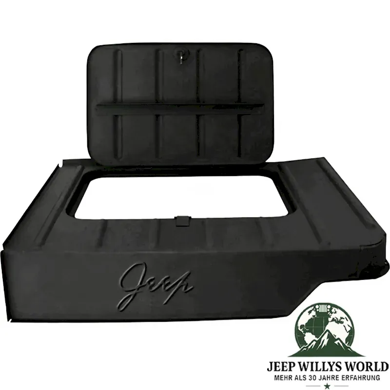 Werkzeugfach mit Deckel Beifahrersitz mit Jeep Prägung CJ Willys M38 M38A1 46-71