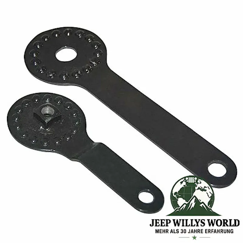 Scheibenrahmen Versteller Ausstellarm links Jeep CJ2A 46-49