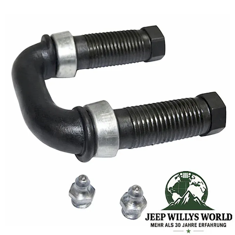 Blattfeder Federschäkel Kit vorne oder hinten links Jeep CJ + Willys 41-64