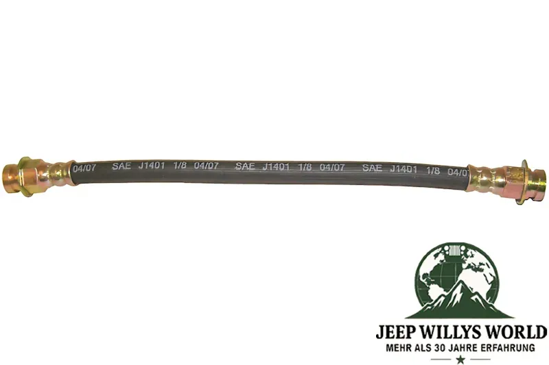 Crown Bremsschlauch vorne rechts oder links, für 10" (254 mm) Bremsanlage. Jeep CJ5 CJ6, C101 Commando (1966-1971)