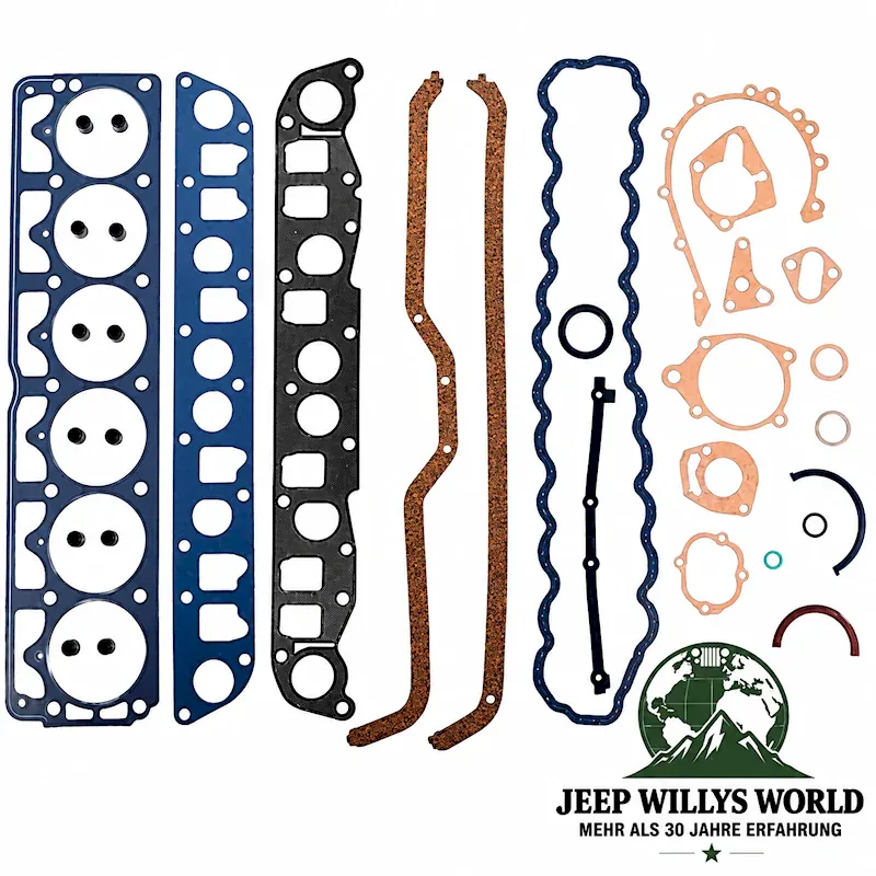 Enginetech Engine Gasket Set Upper + Lower Jeep Wrangler YJ / Cherokee X 4.0L Engine (1987-1991)