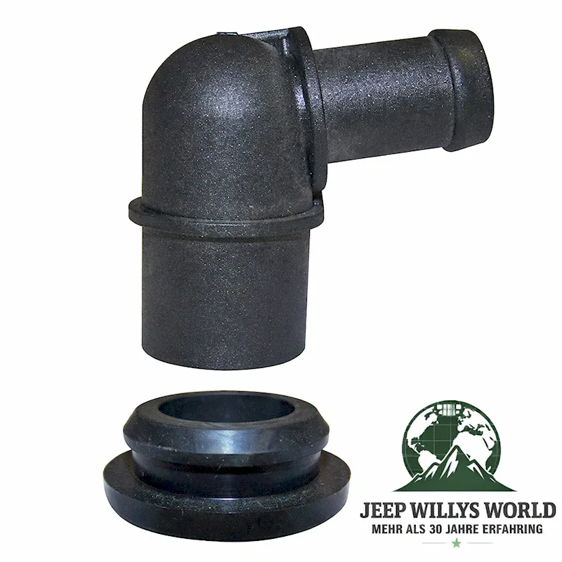 PCV Valve Elbow 2,5 + 4,2 L Jeep CJ + Wrangler + Cherokee 81-90