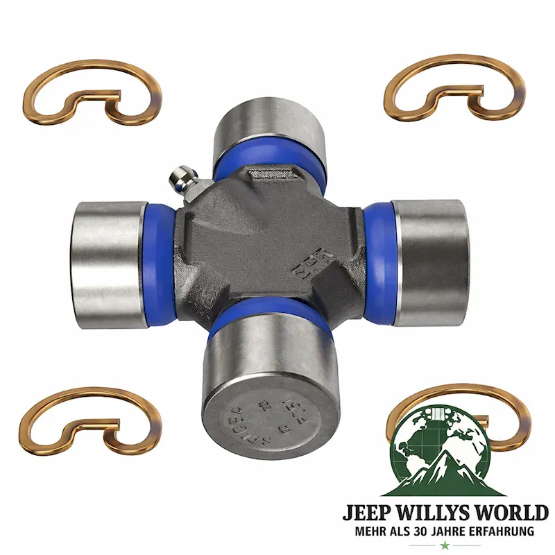 Kreuzgelenk Kardanwelle abschmierbar Jeep Willys + CJ + Wrangler + Cherokee + Grand Cherokee 41-07