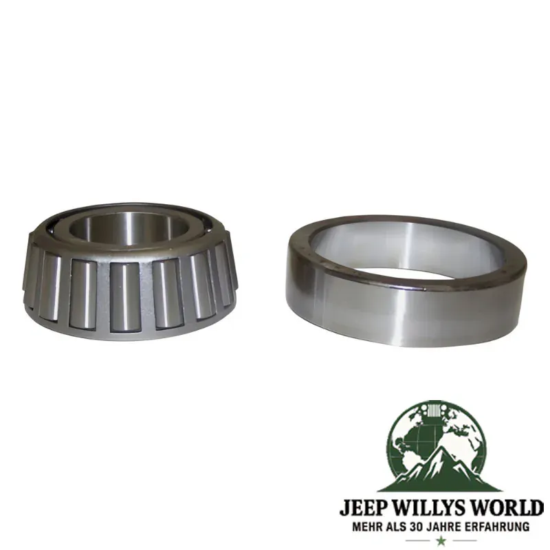 Bearing for Output Shaft T4 or T5 Transmission, Axle Shaft Dana 30 or 44 Rear Axle and Inner Shaft Dana 20 Transfer Case. Jeep Willys / SJ / J Series / CJ5 / CJ7 / CJ8 (1946-1986).
