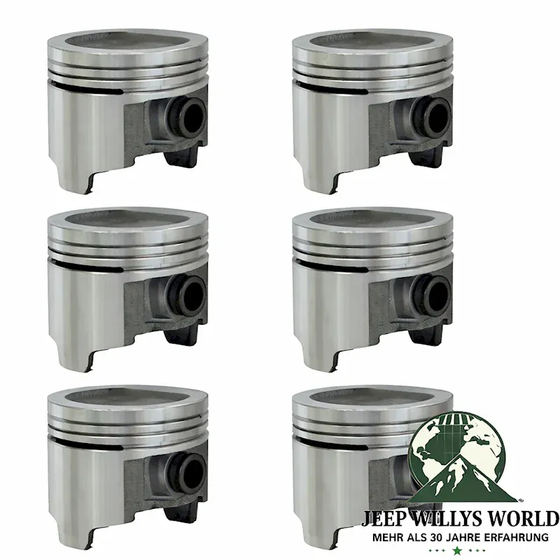 Piston Set Standard Size 4,2 L Jeep CJ + Wrangler 79-90
