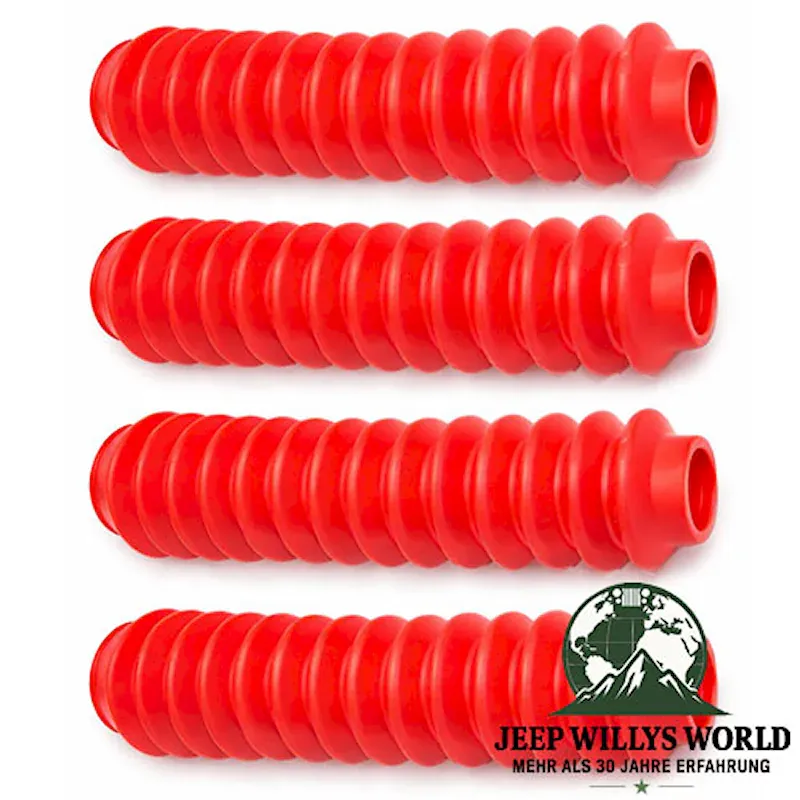Stoßdämpfermanschetten Set Universal rot Jeep 76-18