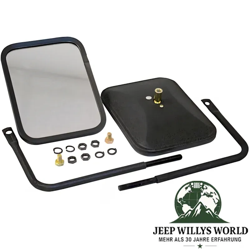 Trail Mirror Pair Black Jeep CJ + Wrangler 76-