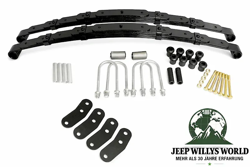 Blattfedern Komplettsatz verstärkt hinten mit Schäkel Jeep Wrangler 87-95
