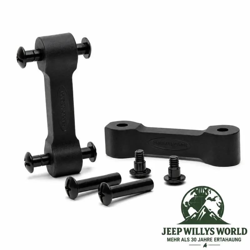 Daystar Hood Catch Latch Pair Black Polyurethane Jeep Wrangler JK (07-18)