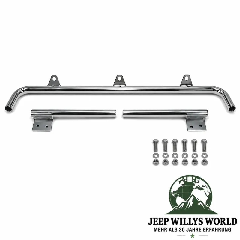 RT Off-Road Lampenbügel am Scheibenrahmen Edelstahl Jeep Wrangler TJ (1996-2002)