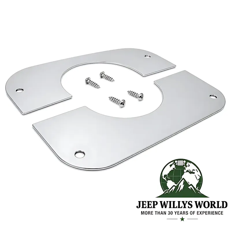 RT Off-Road Lenksäulenblende aus Edelstahl, hochglanzpoliert für Jeep CJ5 CJ7 CJ8 (1976-1986).