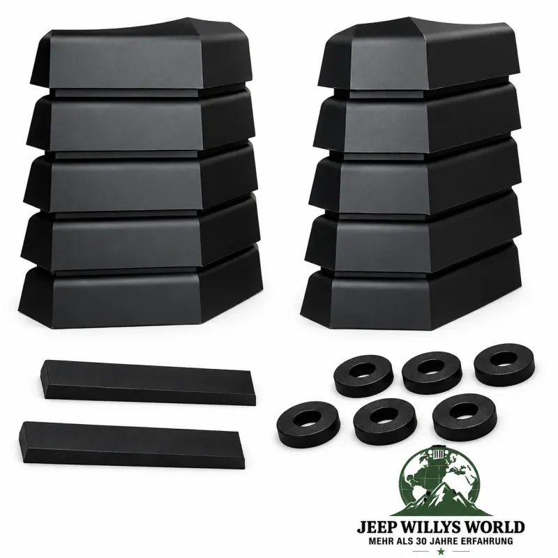 Daystar Hood Vent Covers Pair Black polyurethane Jeep Wrangler YJ TJ (1987-2006)