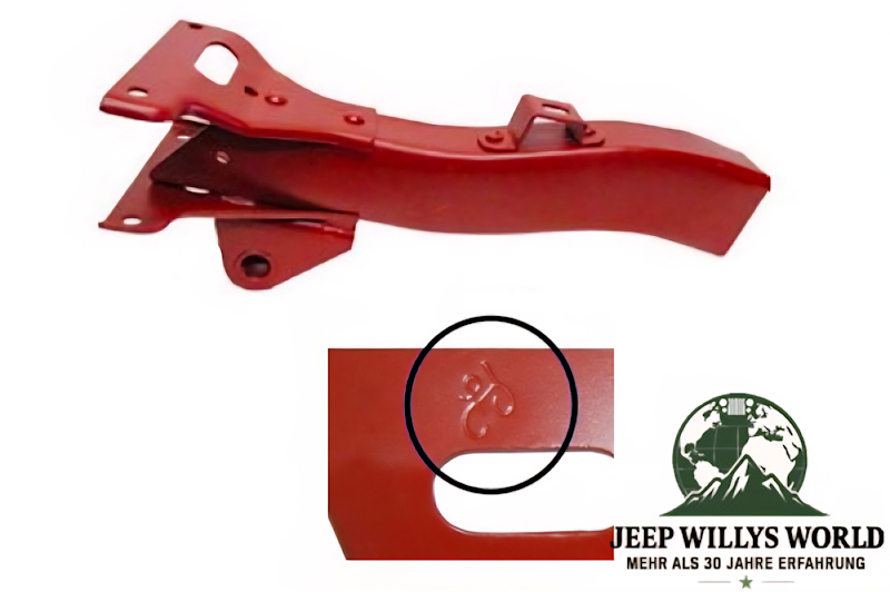 Chassis Frame Repair Section front left 18" „F“-Mark Ford GPW 41-45