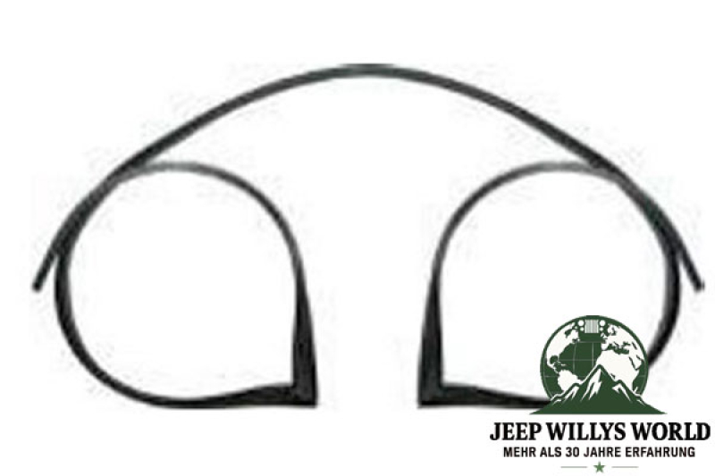 Windshield Glass Weatherstrip Seal inner Jeep Willys MB + Ford GPW 41-45