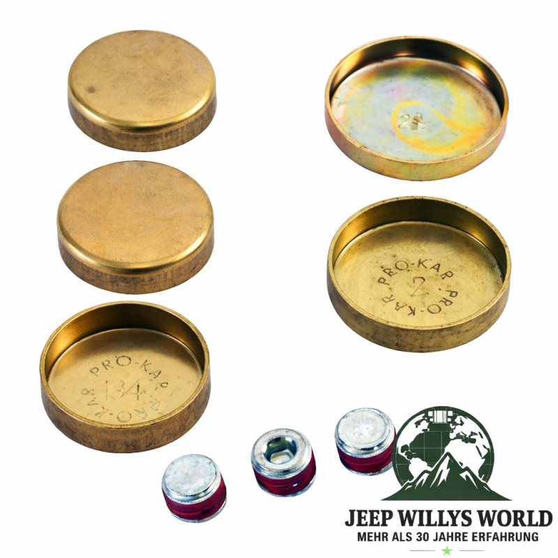 Motor Froststopfen Set 7-teilig 2,5 L Jeep CJ + Wrangler + Cherokee 83-02