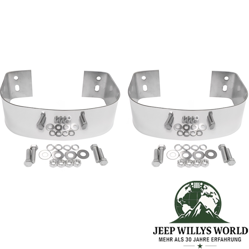 Stoßfangbügel Bumperettes Edelstahl CJ + Wrangler 76-95