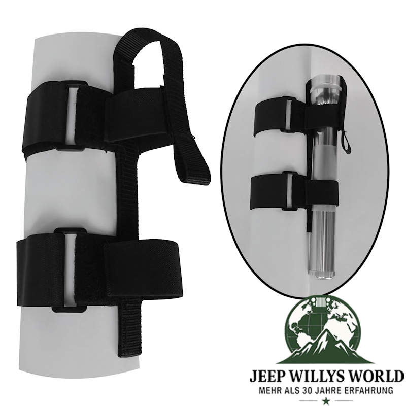 Halter für Stablampen am Überrollbügel Jeep 76-25