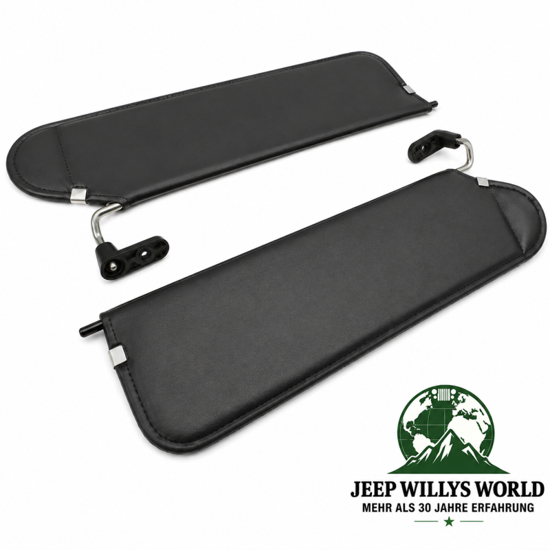 Sonnenblenden Paar Schwarz Jeep Wrangler 03-06