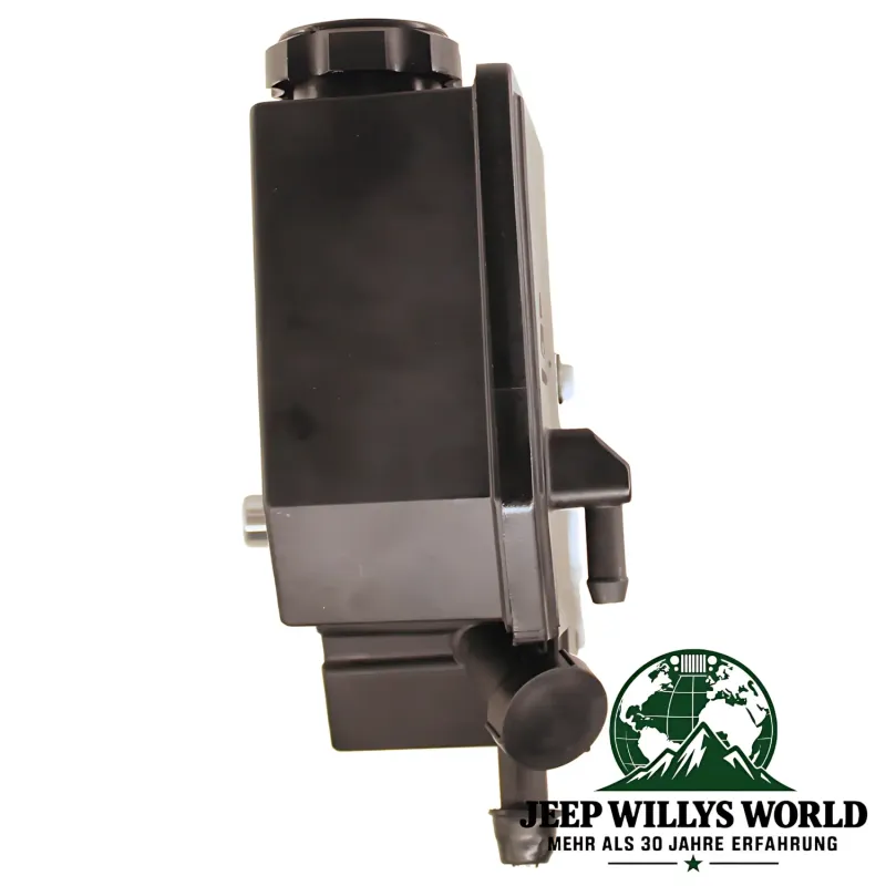 Power Steering Pump with Reservoir Jeep Grand Cherokee WJ WG 4.7L 01-04, housing side.