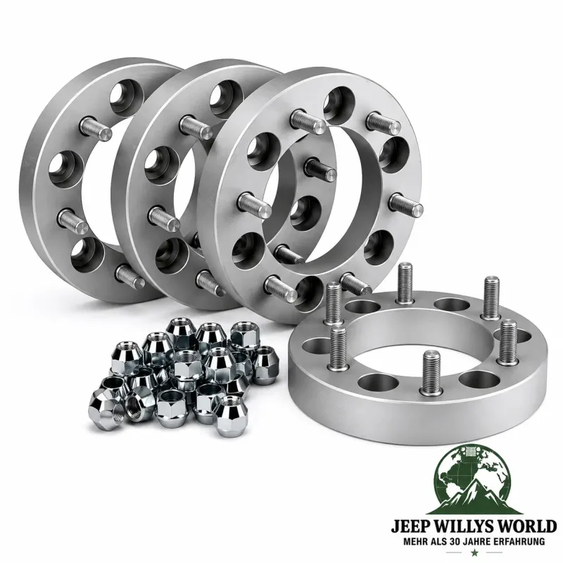 Hofmann Spurverbreiterung 60mm Stahl mit Gutachten Jeep CJ5 CJ7 CJ8 (1976-1986)
