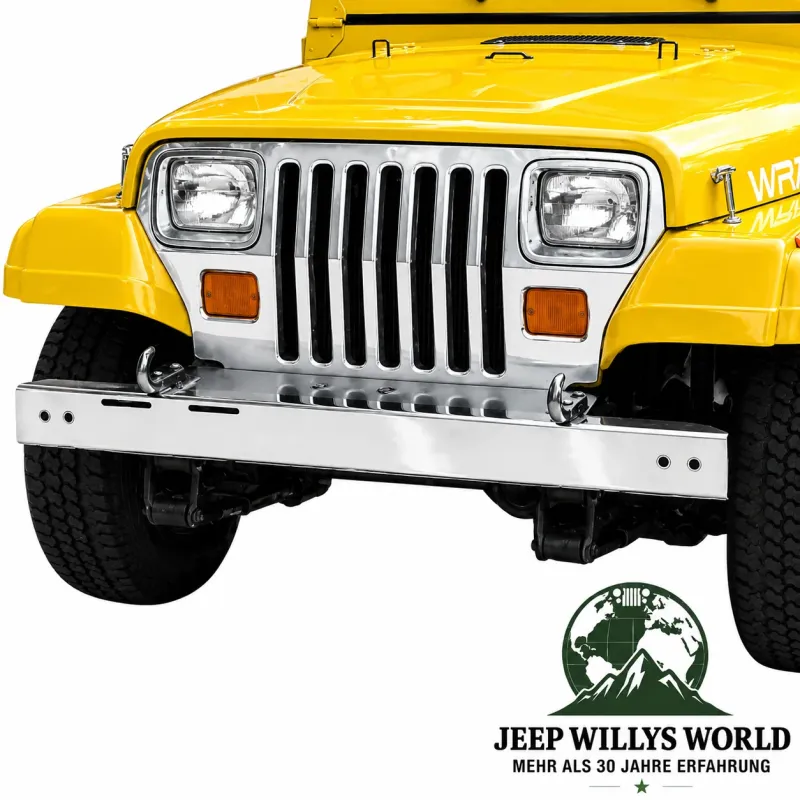 RT Off-Road Stoßstange vorne Frontstoßstange Stoßfänger Edelstahl Jeep Wrangler YJ (1987-1995)