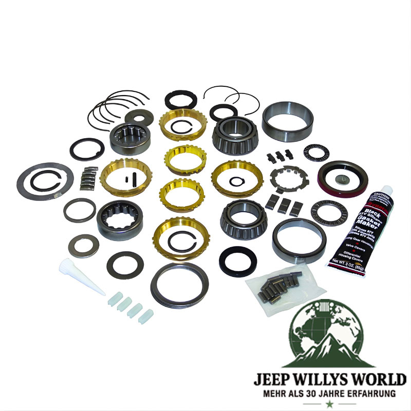 Master Rebuild Repair Kit for T5 Transmission including all needed Parts (Oil Seals, Bearings, Small Parts, Gaskets). Jeep SJ / J Series / CJ5 / CJ7 / CJ8 / Cherokee XJ (1982-1986).