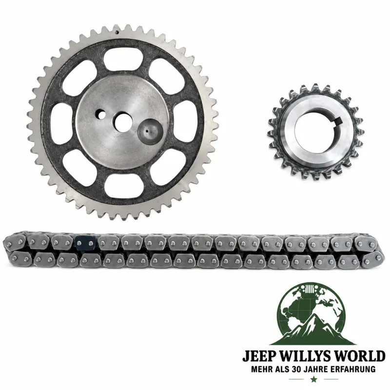Enginetech Steuerkettensatz 3 teilig Steuerkette, Kurbelwellenrad, Steuerkettenführung 4,0L Jeep Wrangler YJ TJ / Cherokee XJ / Grand Cherokee ZJ ZG (1994-1998)
