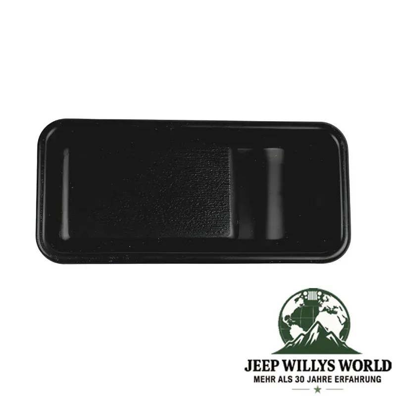 Crown outside halfdoor paddle handle, driver side. Jeep Wrangler YJ TJ (1987-2006) front side