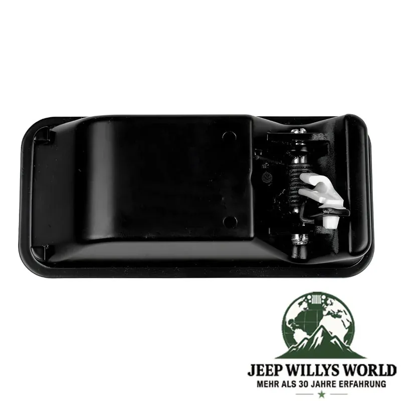 Crown outside halfdoor paddle handle, driver side. Jeep Wrangler YJ TJ (1987-2006) backside