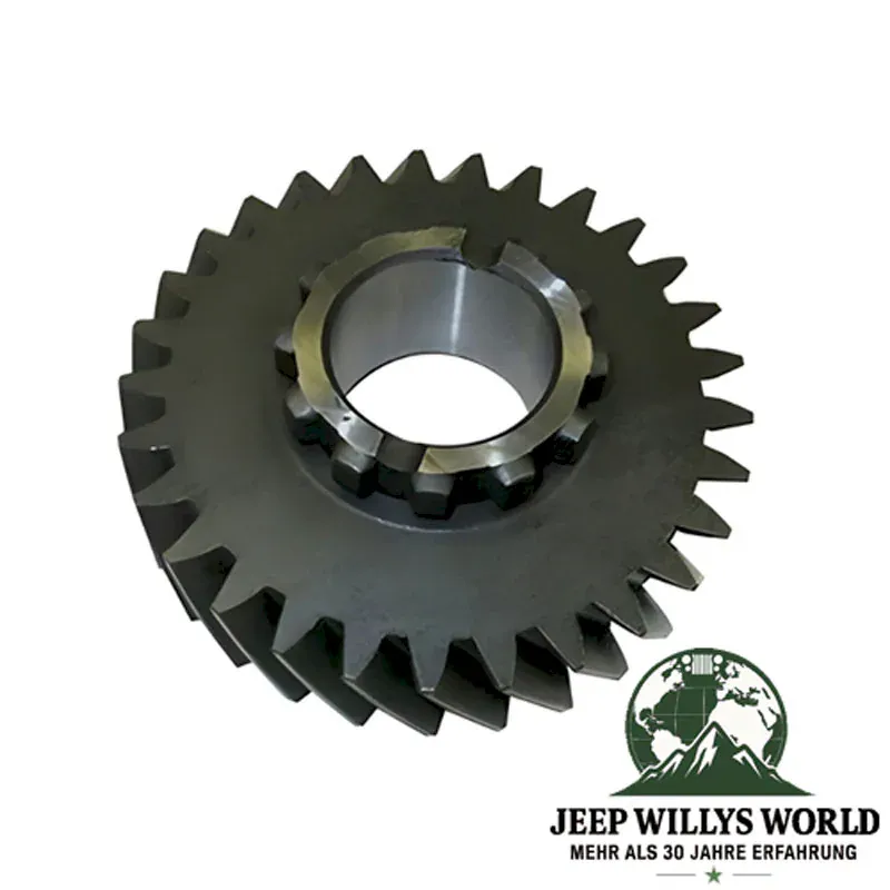 Zahnrad Dana 18 20 Verteilergetriebe Ausgang vorne Jeep CJ Willys 52-79, Vorderseite.