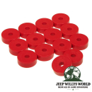 Karosserieauflagegummi Set Rot Jeep CJ 55-73