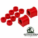 Prothane Stabilisatorgummi Set vorne Ø 24 mm Polyurethan Rot Jeep Wrangler YJ (1987-1995)