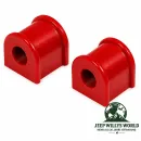 Prothane Stabilisatorgummi Paar hinten Ø 19 mm, Polyurethan rot. Jeep Wrangler JK (07-18)