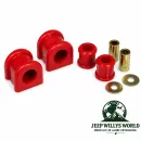 Prothane Stabilisatorgummi Set hinten Ø 19 mm, Polyurethan rot. Jeep Wrangler JK (07-18)
