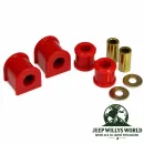 Prothane Sway Bar Bushing Set Rear Ø 19 mm, Polyurethane red. Jeep Wrangler JK (07-18)