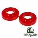 Prothane Schraubenfedern Federntellergummis Paar vorne Polyurethan Rot Jeep Wrangler TJ (1996-2006)