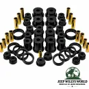 Suspension and Shackle Bushing Set PU Black Jeep Cherokee XJ (1984-2001)
