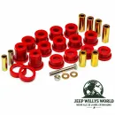 Prothane Längslenker Buchsen Set vorne, Polyurethan rot. Jeep Wrangler JK (07-18)