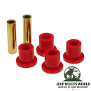 Leaf Spring Shackle Bushing Kit Front / Rear Red Jeep Wrangler 87-95